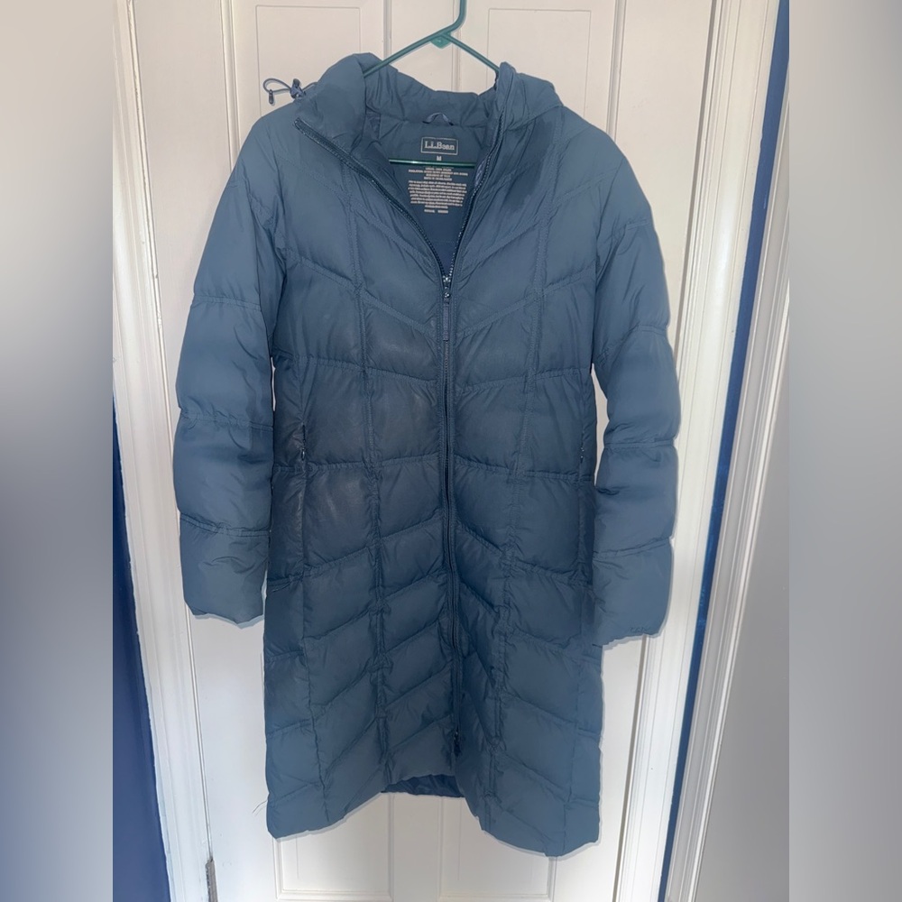 L.L. Bean Women's Teal Down Filled Puffer Jacket